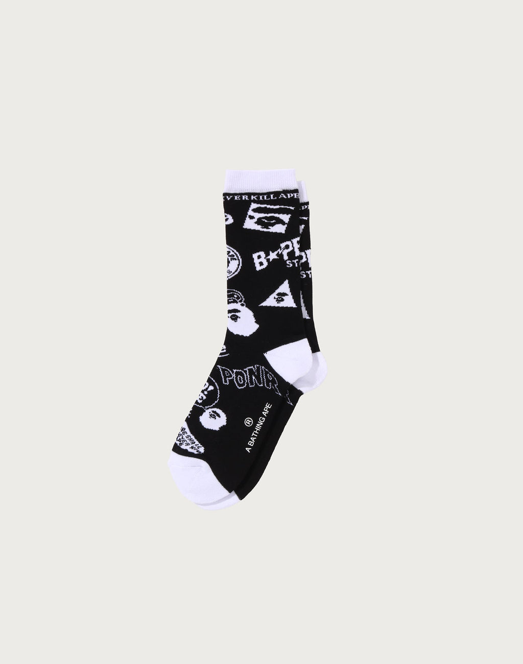 BAPE GRAPHIC PATTERN SOCKS MENS