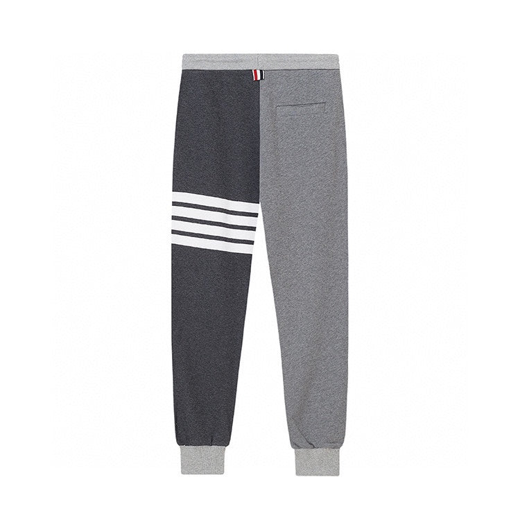 Thom Browne Style Color - blocked sweatpants with Signature Four-Bar Detail
