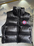 Canada Goose Glossy Quilted Puffer Vest with High Collar