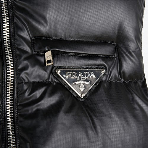 Prada Black Re-Nylon Quilted Down Vest