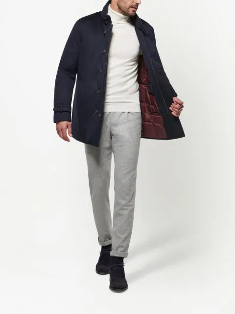 Norwegian Wool cashmere down-lined jacket