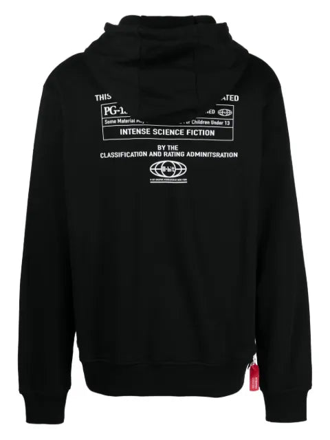 Mostly Heard Rarely Seen 8-Bit The Monster Attacks graphic-print cotton hoodie