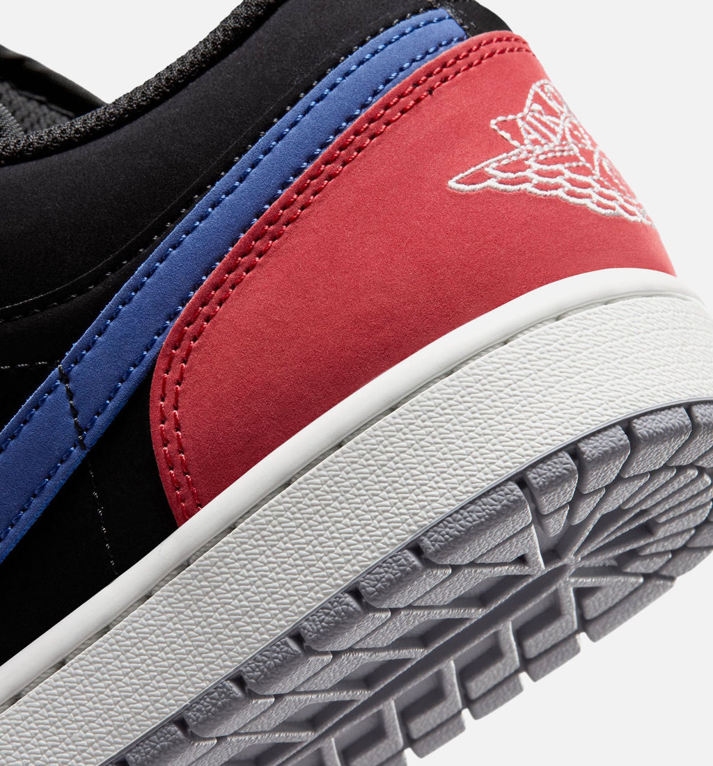 Air Jordan 1 Low Men's Lifestyle Shoes - Black/Summit White/True Blue/Varsity Red