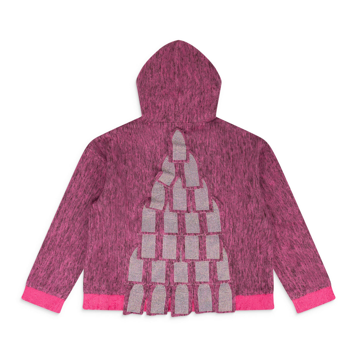 RED PYRAMID HOODED SWEATSHIRT
