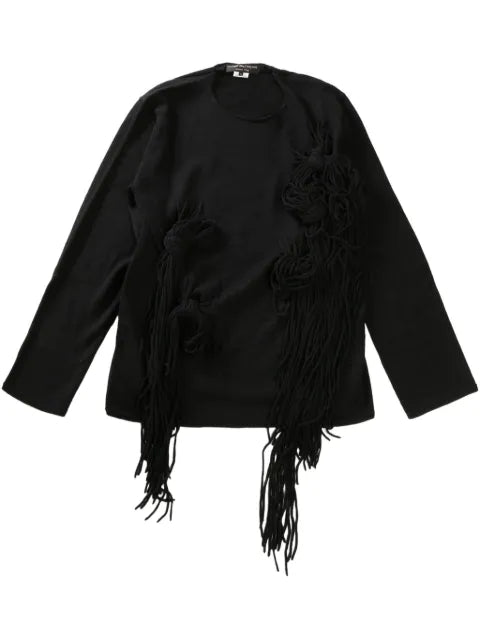 Comme des Garçons Homme Plus fringe-detailing jumper