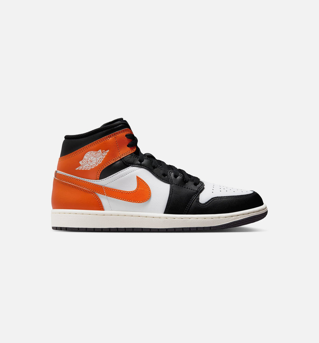Air Jordan 1 Mid Men's Sneakers | Starfish/White/Sail/Black