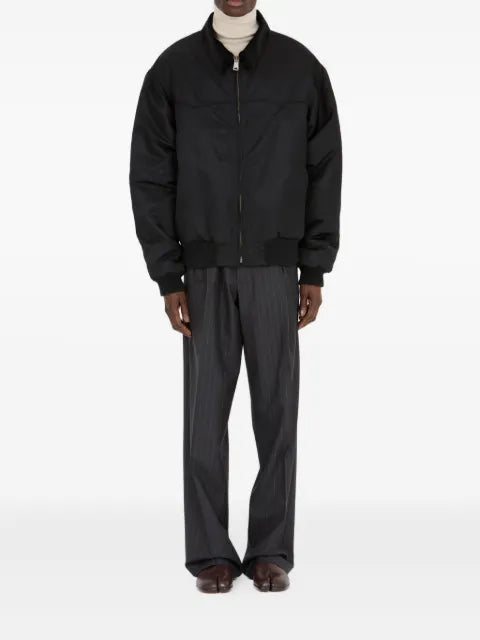 Maison Margiela zip-up cutaway-collar jacket