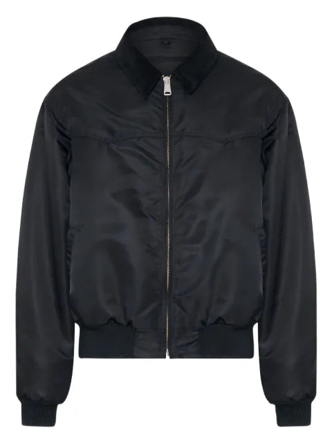 Maison Margiela zip-up cutaway-collar jacket