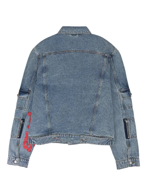 SP5DER flap-pocket denim jacket