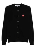 Comme Des Garçons Play heart-logo cardigan
