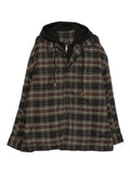 Willy Chavarria Ganadero hooded flannel overshirt