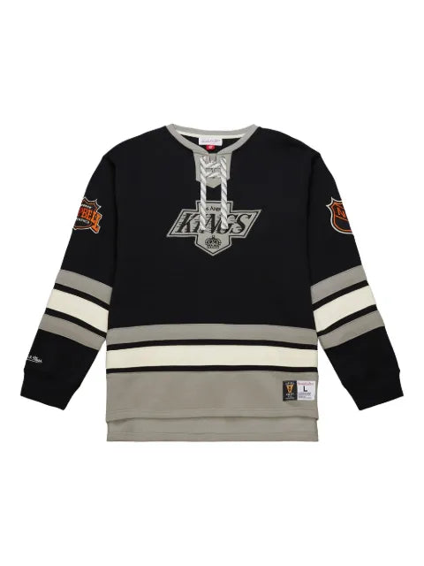 Mitchell & Ness Los Angeles Kings Black Lace-Up pullover