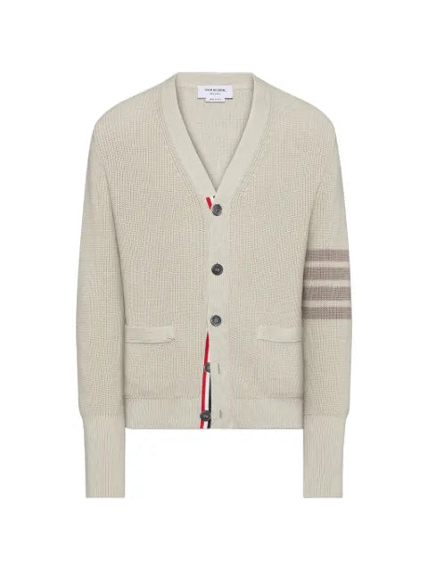 Thom Browne garment dyed 4-Bar cardigan