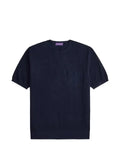 Ralph Lauren Purple Label short-sleeve knitted T-shirt