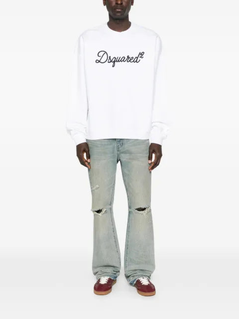 DSQUARED2 signature relax fit crewneck