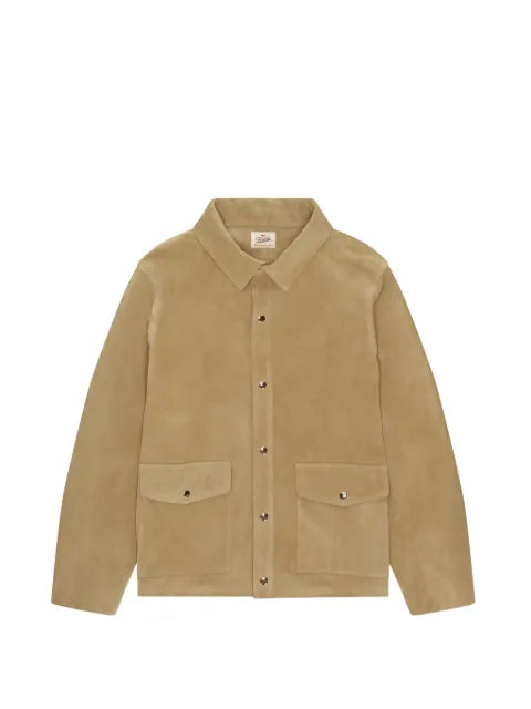 Fortela patch-pocket suede jacket