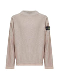 Stone Island 5100044 plush stitch organic cotton nylon jumper