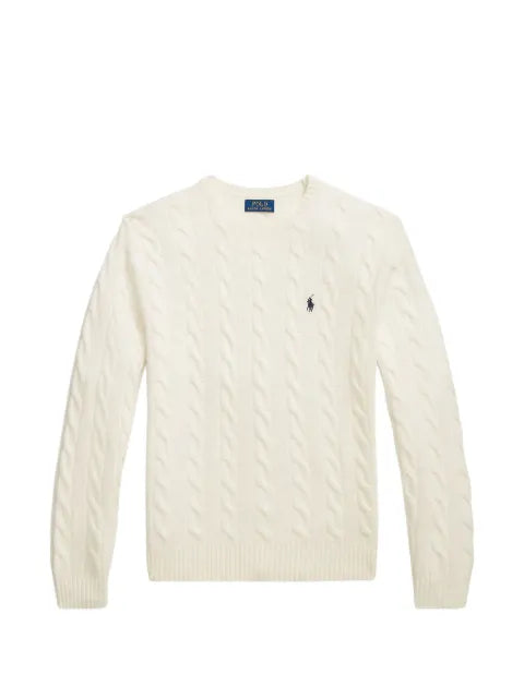 Polo Ralph Lauren cable-knit logo-embroidered sweater