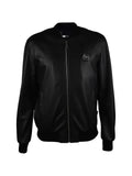 Philipp Plein hexagonal-logo leather bomber jacket