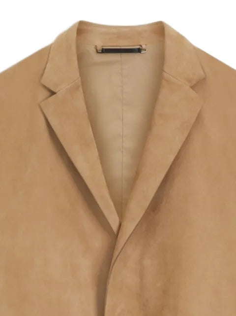 BOSS suede blazer with AMF stitching