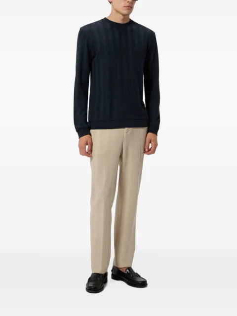 Missoni Tone-on-tone Chevron cotton and viscose crewneck sweatshirt