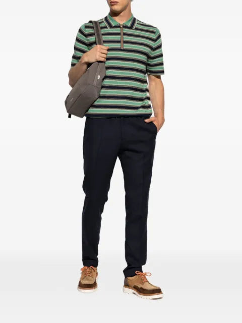 PS Paul Smith striped-pattern zip-neck sweater
