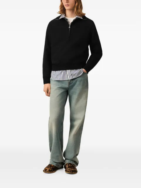 AMI Paris Ami de Coeur quarter-zip sweatshirt
