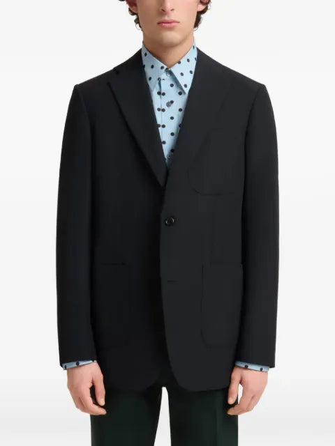 Marni single-breasted patch-pocket blazer