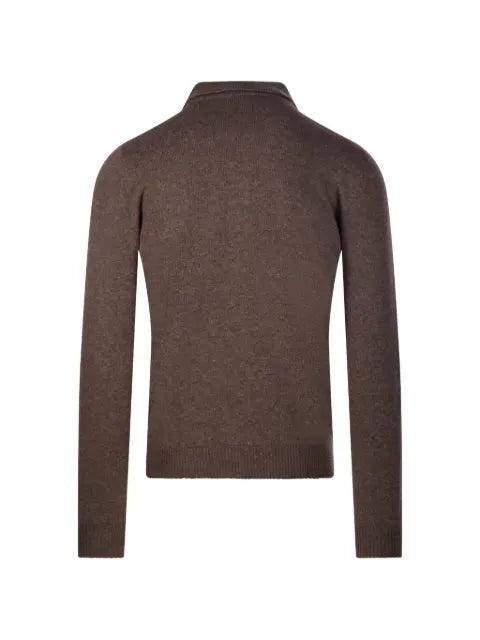 Roberto Collina polo-collar long-sleeve sweater