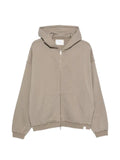 WOC New Haven raw-edge zip-up hoodie