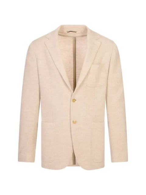 Canali textured single-breasted blazer