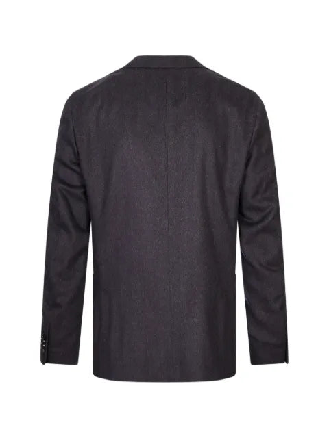 Corneliani single-breasted herringbone blazer
