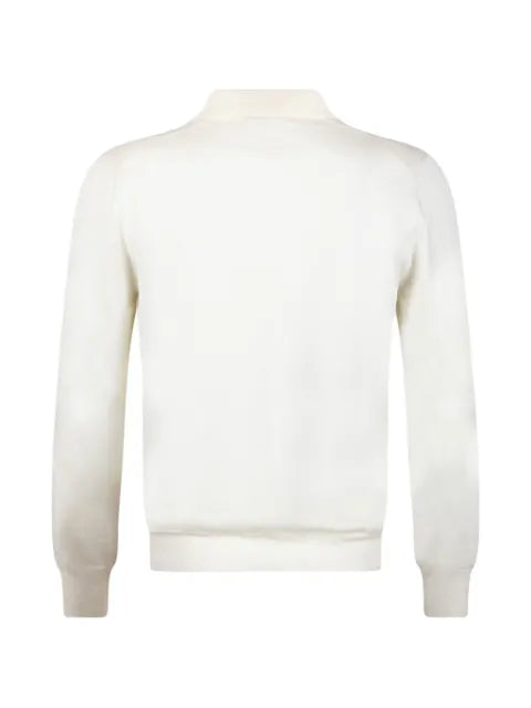 Gran Sasso fine-knit polo-collar sweater