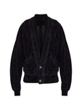 Versace button-up suede jacket