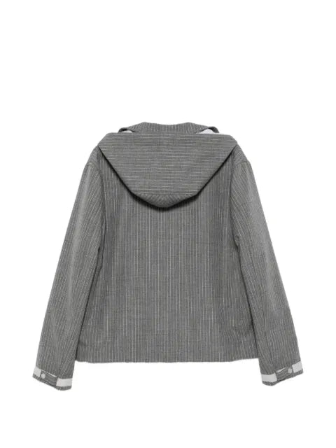 Thom Browne pinstripe-pattern hooded jacket