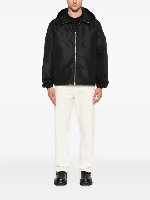 Givenchy windbreaker in polyfaille with givenchy stamp embroidery