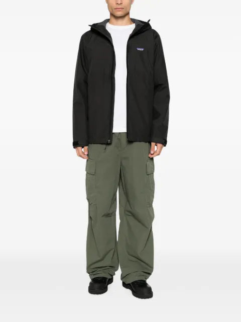 Patagonia logo-patch hooded jacket