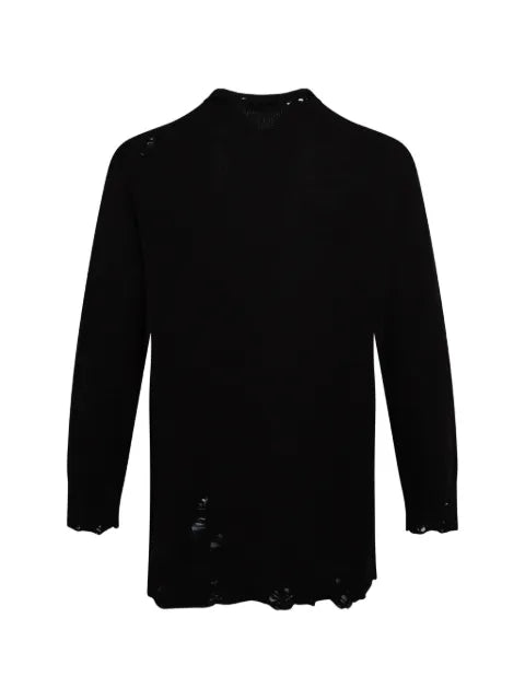 Yohji Yamamoto distressed wool sweater