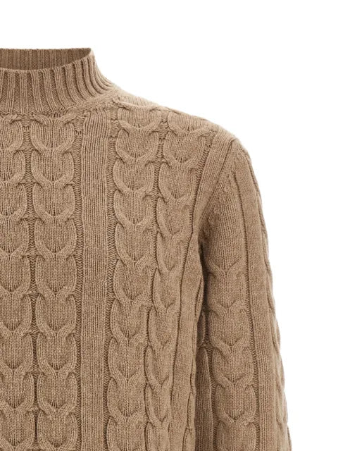 Zanone cable-knit mock-neck sweater
