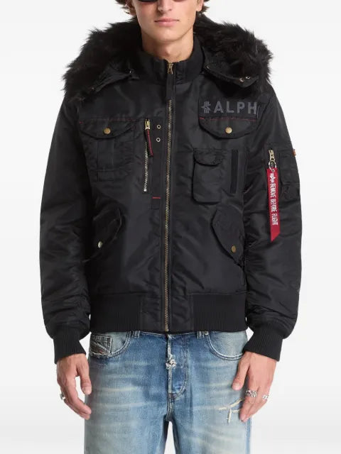 Alpha Industries Deflector faux-fur trim jacket