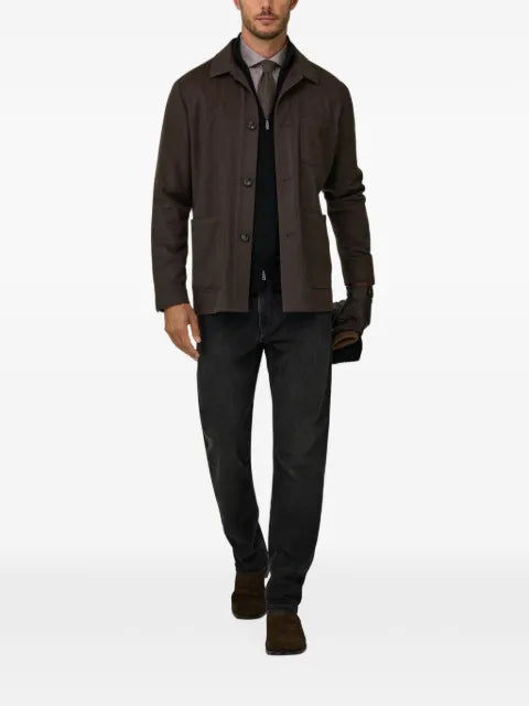 Boggi Milano Trade shirt jacket in cashmere