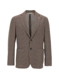 Manuel Ritz checked single-breasted blazer