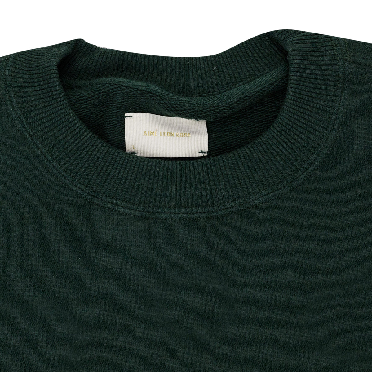 Green Houndstooth Applique Crewneck Sweatshirt