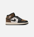 Air Jordan 1 Mid “Black/University Red” Grade School Lifestyle Shoes