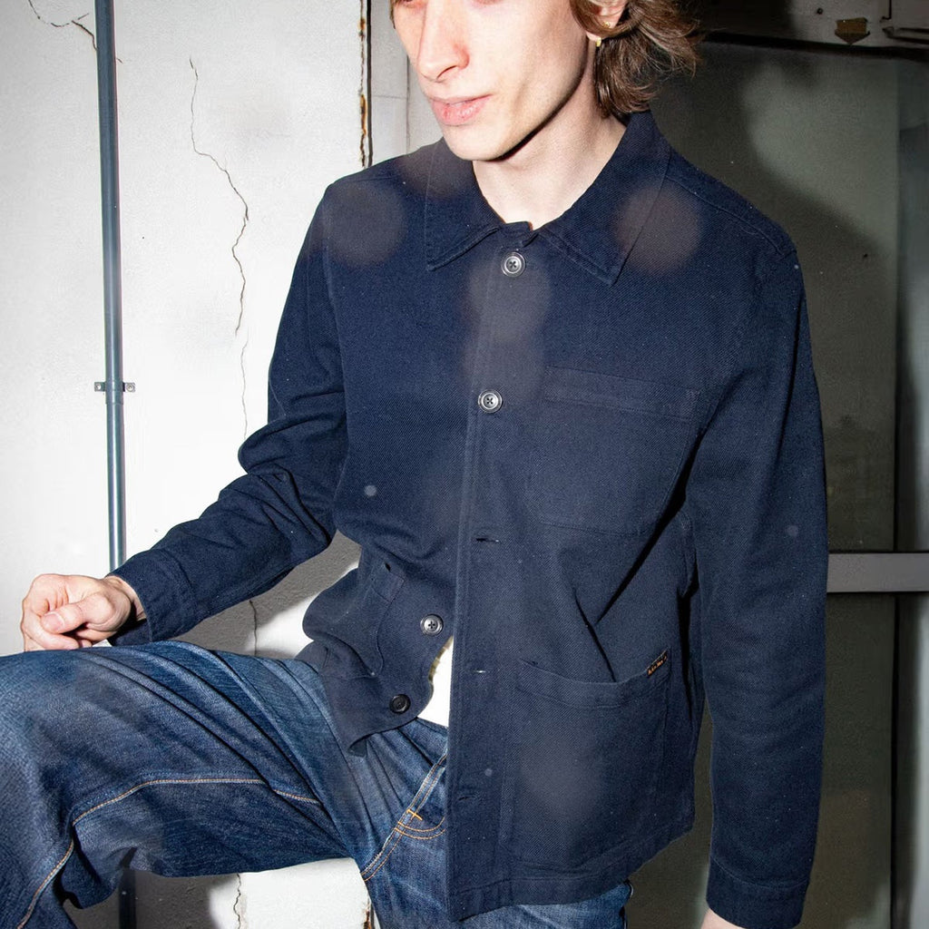 Nudie Jeans Barney Worker Jacket: Mid Blue
