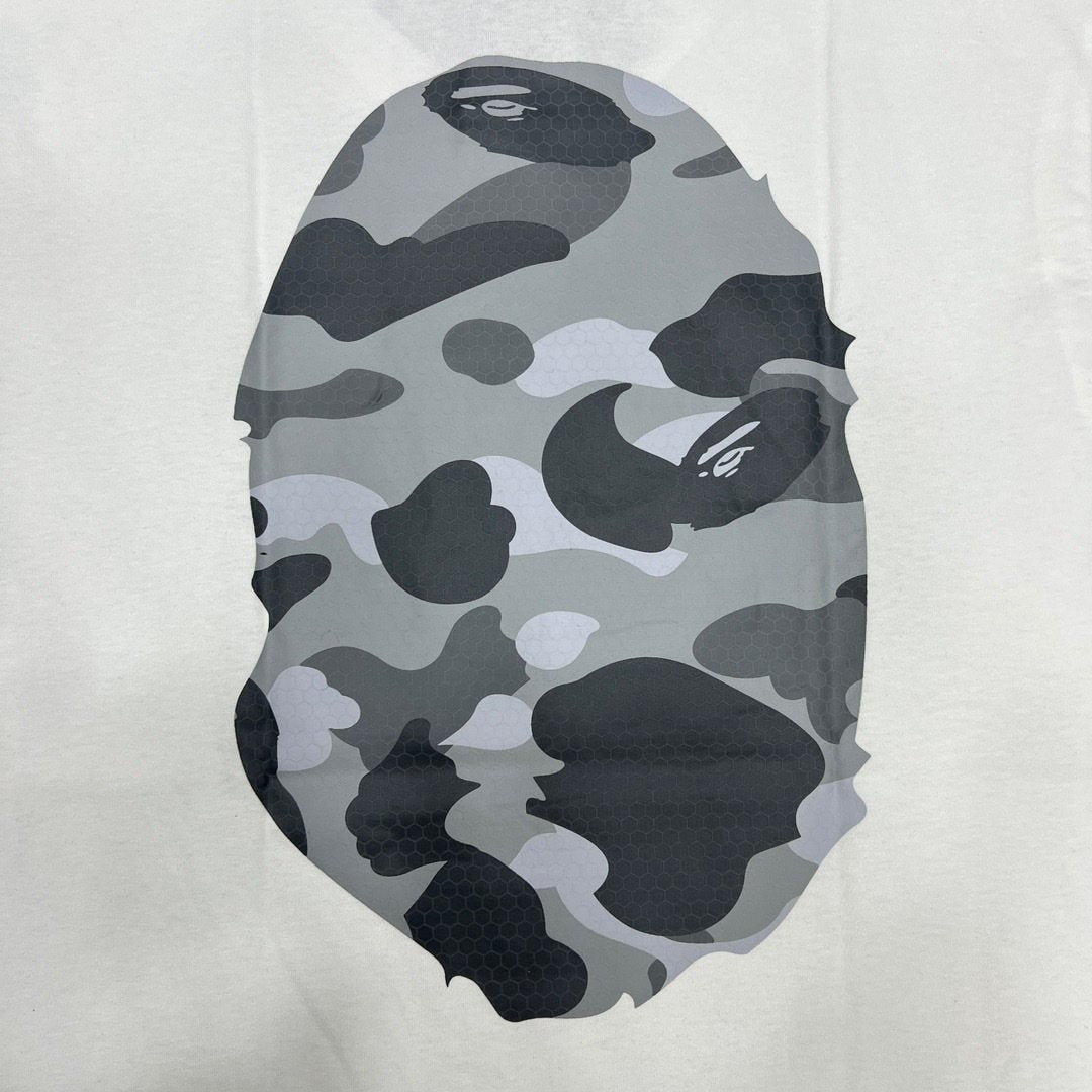 BAPE Grey Camo Ape Head Graphic T-Shirt