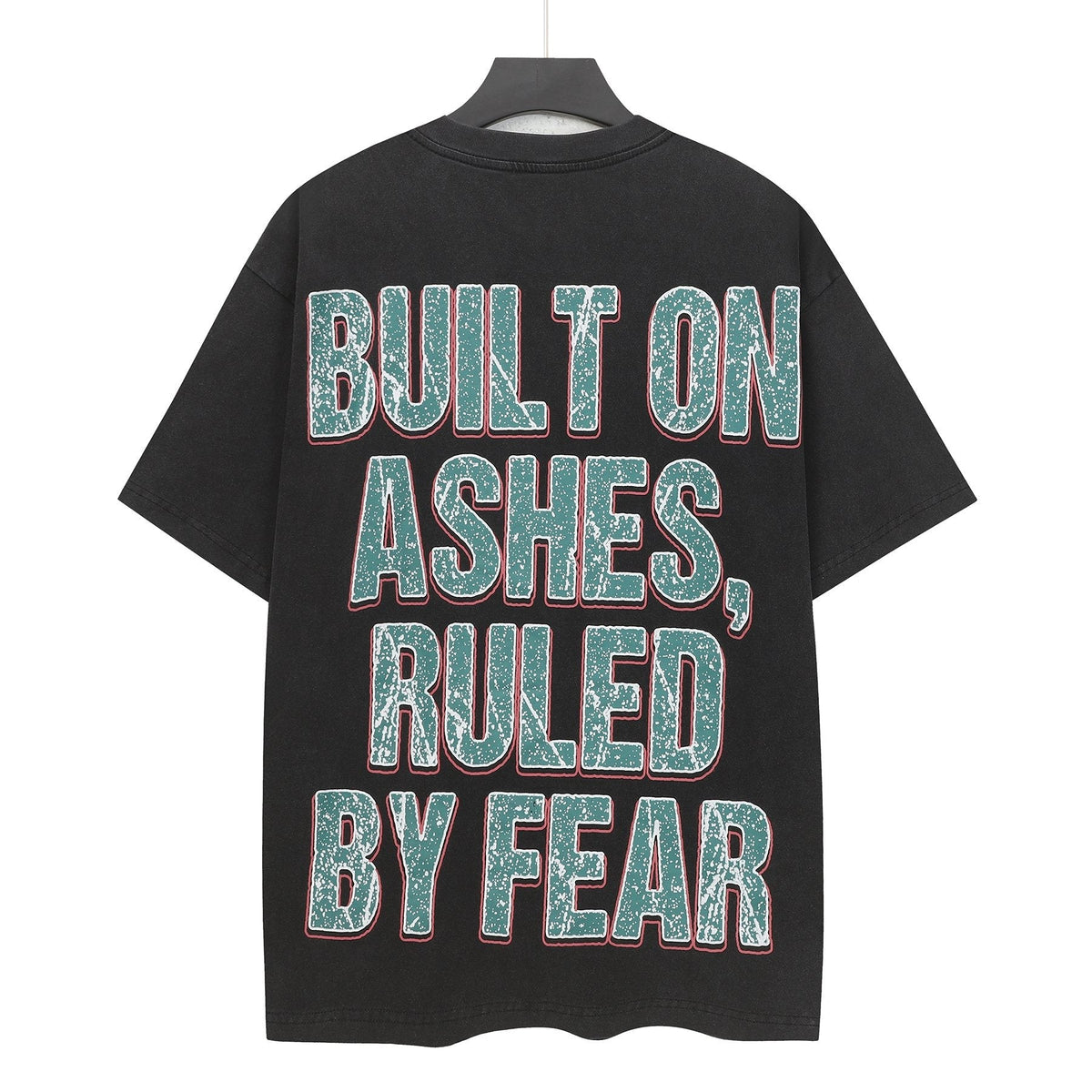 Godspeed Washed Black Skull Graphic T-Shirt