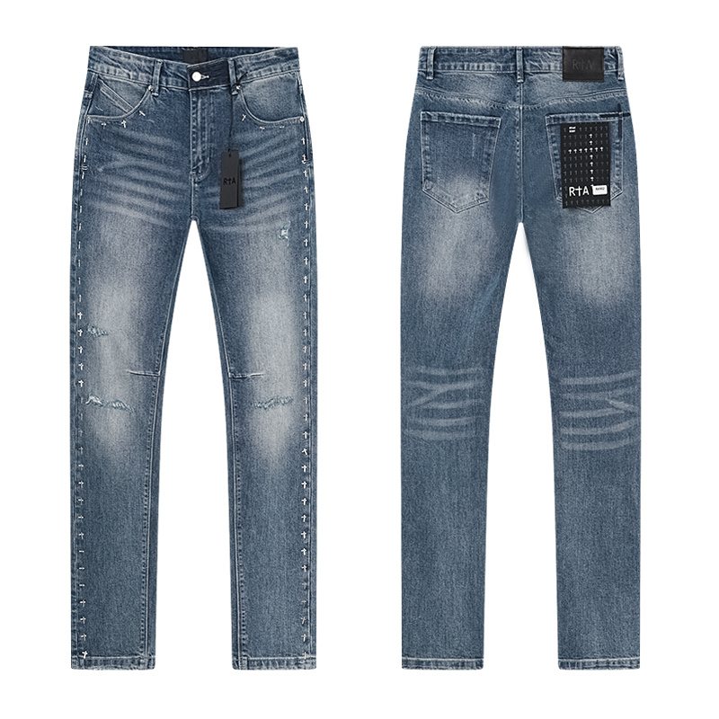 RTA Bryant Skinny Cross-Embellished Jeans