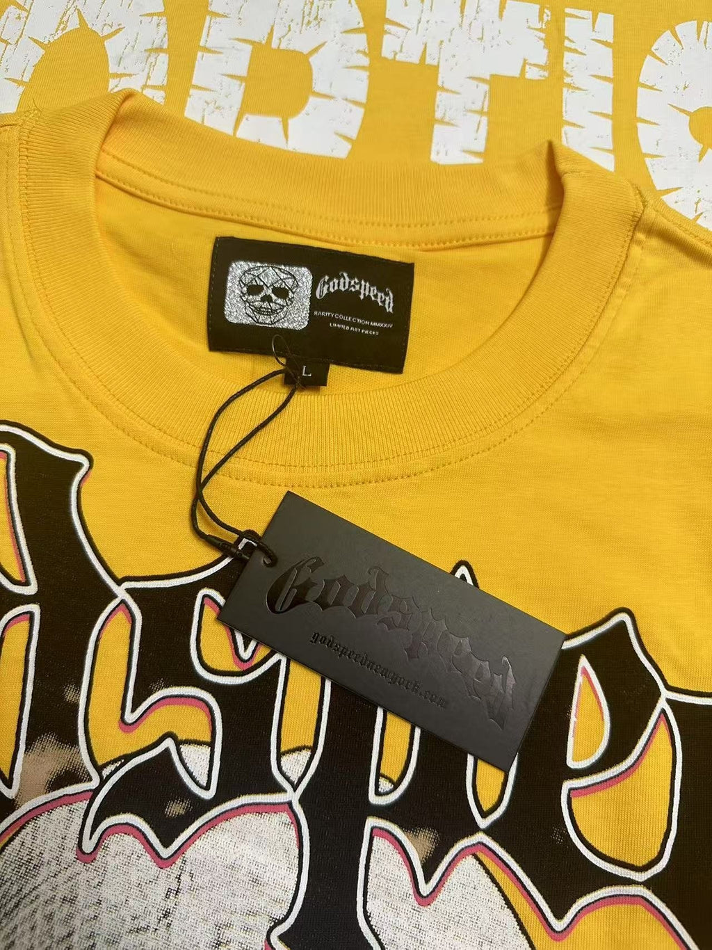 Godspeed Yellow Masked Figure Graphic T-Shirt