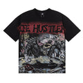 Life Hustlere Angry Pitbull Rhinestone Graphic T-Shirt